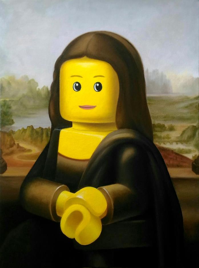 La Gioconda ricreata con i LEGO Una delle opere di Stefano Bolcato
