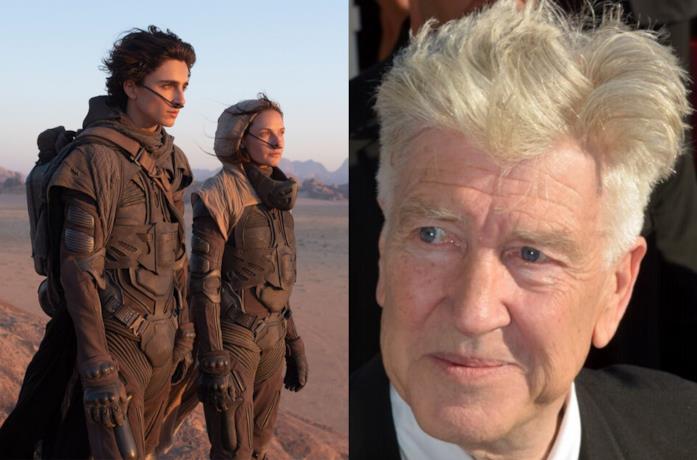 Una foto del nuovo Dune e un ritratto di David Lynch