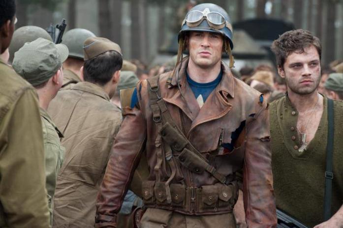 Chris Evans e Sebastian Stan in Captain America - Il primo Vendicatore