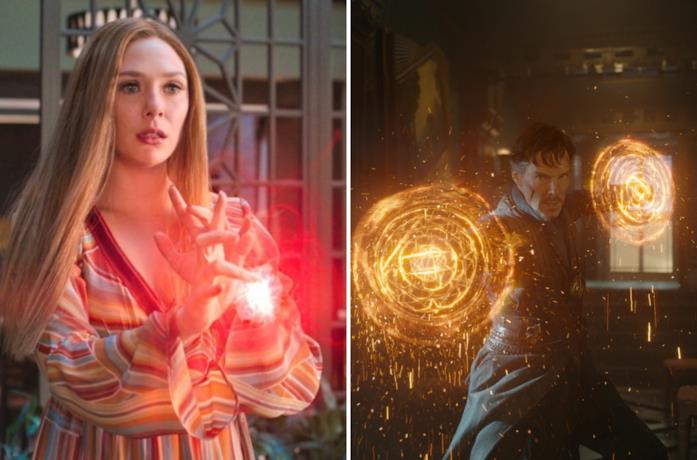 Wanda arrabbiata e Strange pronto a combattere