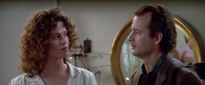 Ghostbusters su Reunited Apart Dana e Peter in una scena di Ghostbusters