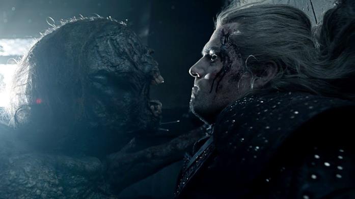 The Witcher combattimento con la strige Geralt e la strige nella terza puntata di The Witcher