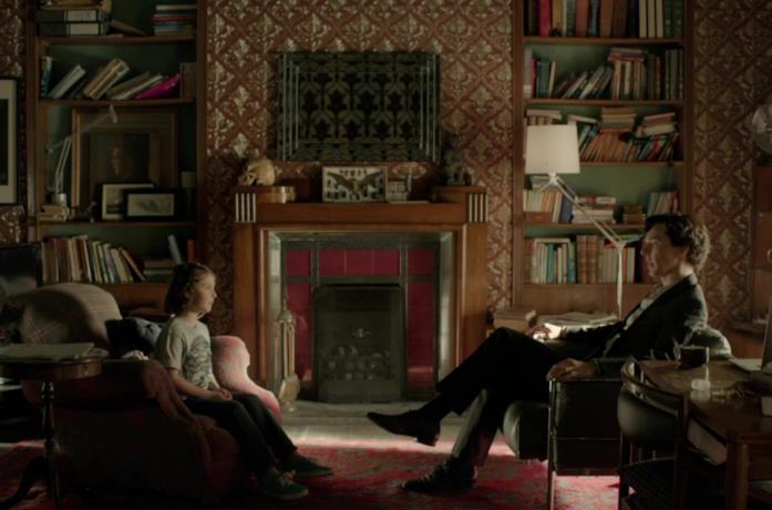 L'appartamento di Sherlock Holmes L'appartamento di Sherlock Holmes in una scena della serie