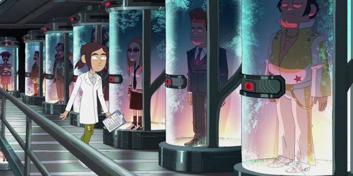 Inside Job, la serie animata arriva su Netflix: quando il complotto diventa satira Una scena della serie Inside Job