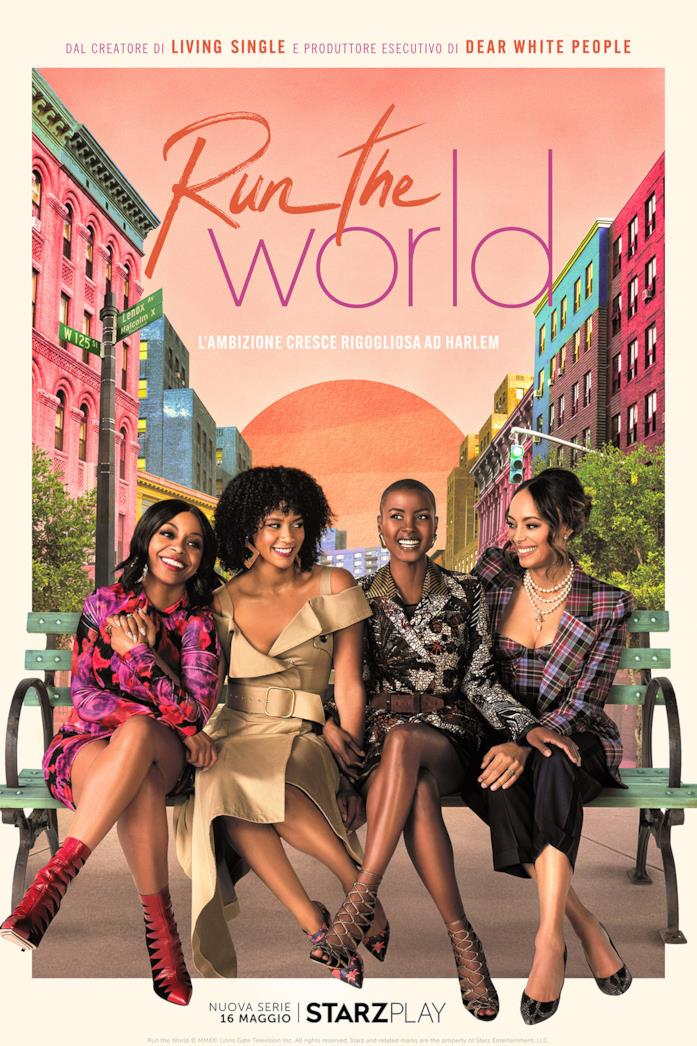 Il poster di Run the World Il cast nella locandina di Run the World