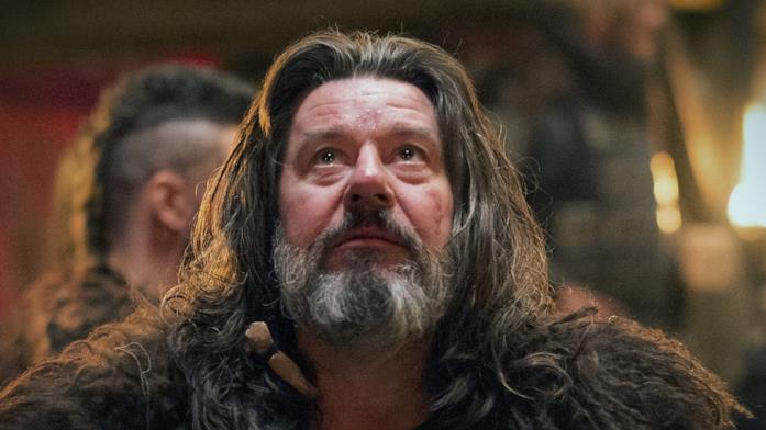 Guthrum, poi battezzato come Aethelstan Primo piano di Thomas W. Gabrielsson in The Last Kingdom