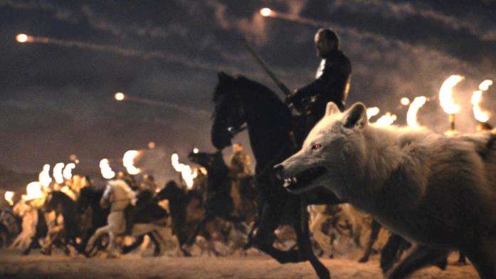Game of Thrones 8: che fine hanno fatto Ghost e Rhaegal? Il metalupo Ghost in Game of Thrones 8x03