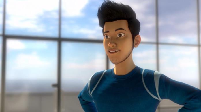 Kenji in Jurassic World - Nuove Avventure Un primo piano di Kenji in Jurassic World - Nuove Avventure