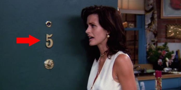 Il numero dell'appartamento di Monica Courteney Cox in Friends