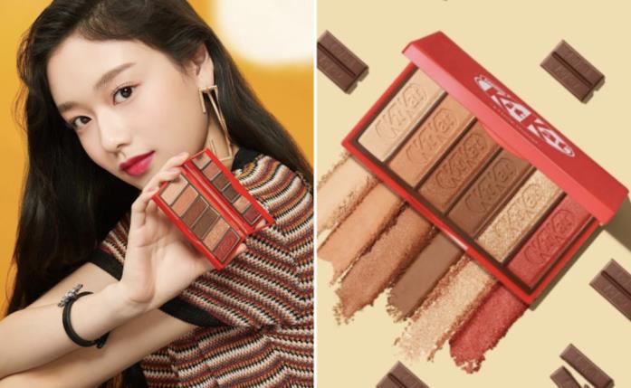 La custodia degli ombretti sembra la confezione di Kit Kat