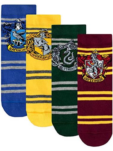 Harry Potter Calzini Confezione da 4 per Bambini Hogwarts