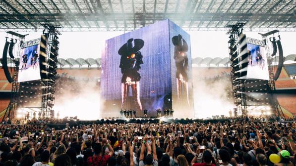 Lo schermo al concerto di Beyoncé a Milano Tappa italiana del Formation World Tour di Beyoncé