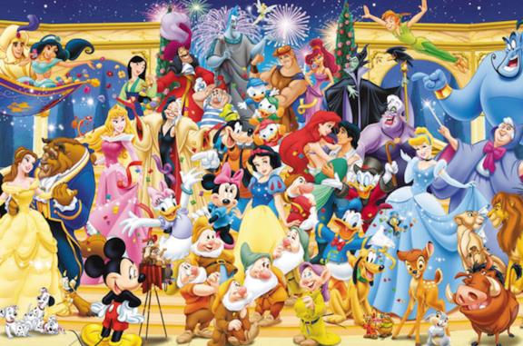 Personaggi Disney, immagine con tutti quelli più famosi