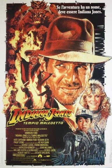 Poster Indiana Jones e il tempio maledetto