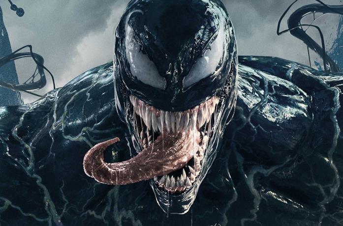 Venom in un'immagine promozionale del film del 2018