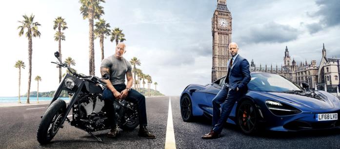 Dwayne Johnson e Jason Statham in Fast & Furious - Hobbs & Shaw