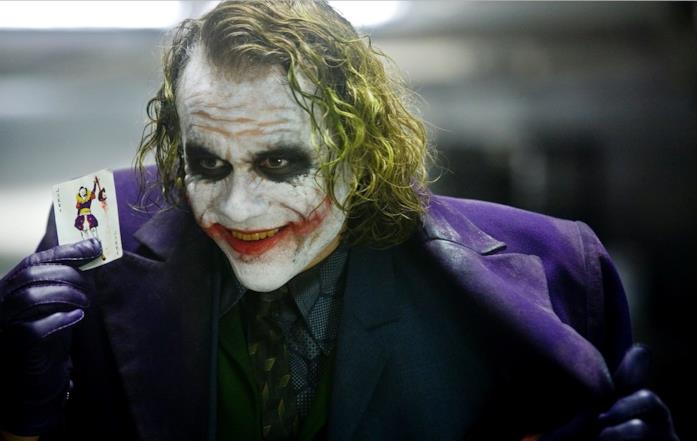 Heath Ledger nei panni di Joker Joker (Heath Ledger) ne Il cavaliere oscuro