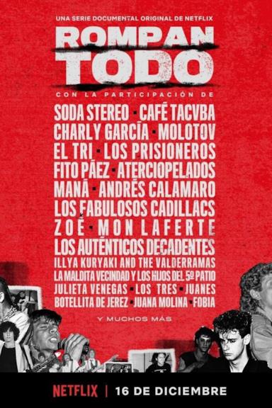 Poster Rompan Todo: la storia del rock in America Latina