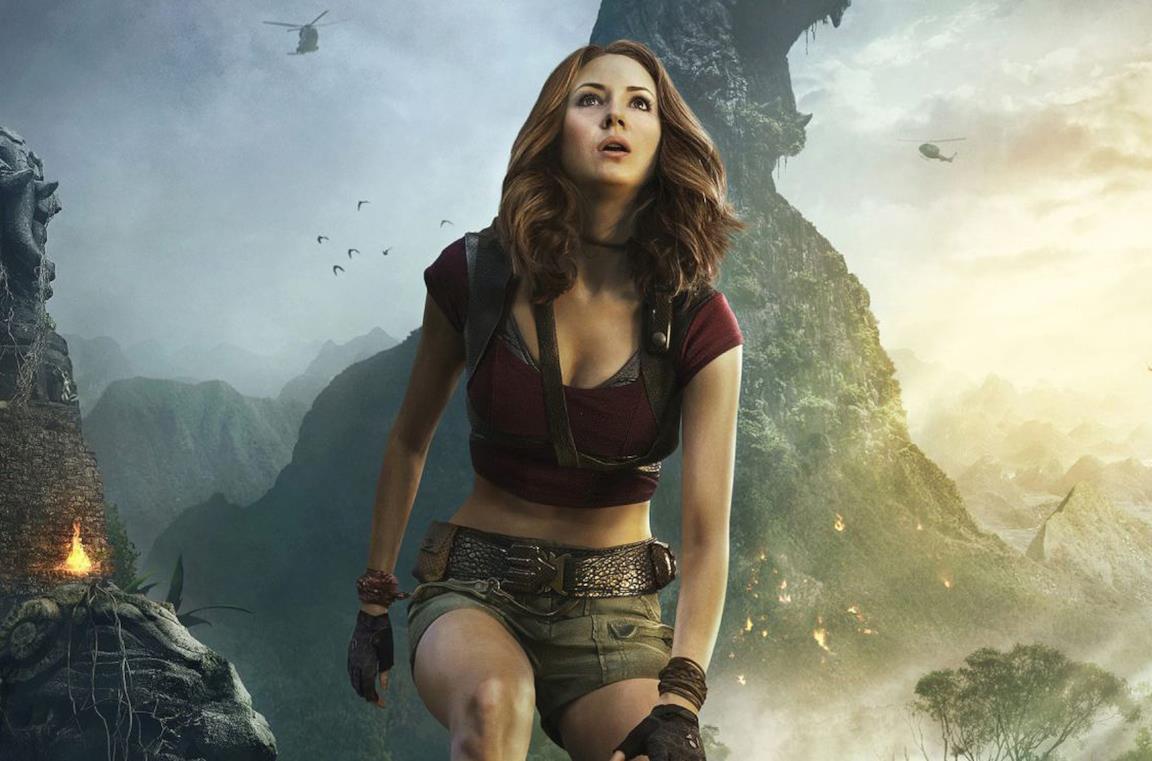 Un'immagine di Karen Gillan nel poster di Jumanji - Benvenuti nella giungla