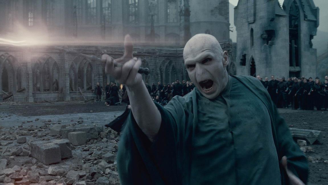 Voldemort durante lo scontro finale con Harry