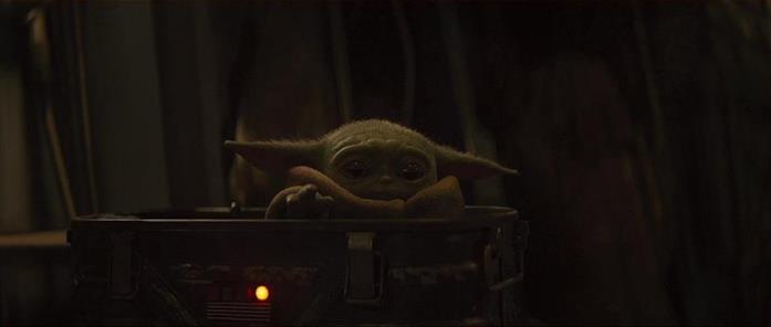 The Mandalorian, episodio 7: smontata una popolare teoria su Baby Yoda Baby Yoda in una scena della serie The Mandalorian