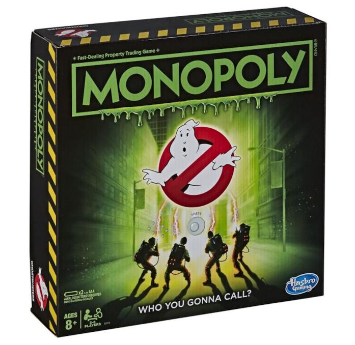 Il Monopoly dei Ghostbusters annunciato da Hasbro Il box del gioco da tavolo dedicato agli Acchiappafantasmi