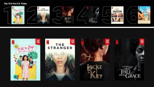 La funzione Top 10 arriva su Netflix Netflix aggiunge le Top 10 di film e serie TV in ogni Paese