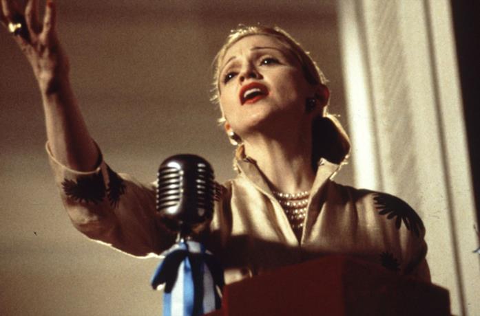 Una scena di Evita
