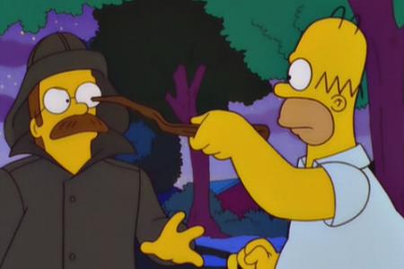 Ned Flanders è il cattivo in So cosa hai fatto-fattino-fattuccio Ned Flanders vuole vendicarsi dei Simpson