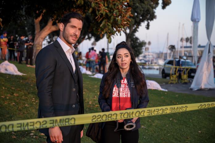 Lucifer Ella e Lucifer sulla scena del crimine