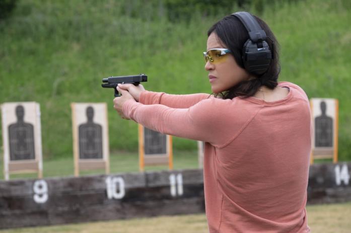 Michelle Rodriguez Michelle Rodriguez in una scena di Widows