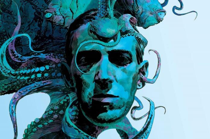 Un'illustrazione di H.P. Lovecraft