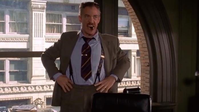 J. K. Simmons è J. Jonah Jameson in Spider-Man: Far From Home J. Jonah Jameson in una scena di Spider-Man di Sam Raimi