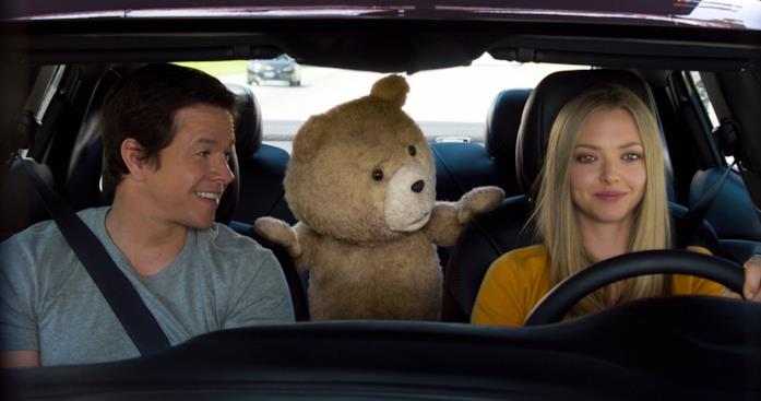 Ted 2, tornano Mark Wahlberg e l'orsacchiotto volgare Una scena di Ted 2