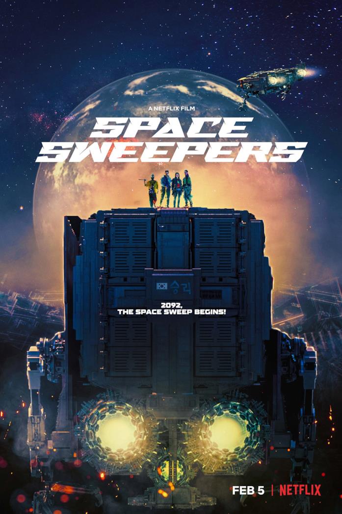 Il poster di Space Sweepers Il cast nella locandina di Space Sweepers
