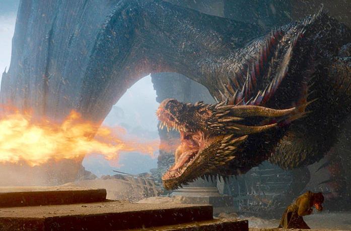 Drogon brucia il Trono di Spade nell'episodio 8x06, The Iron Throne