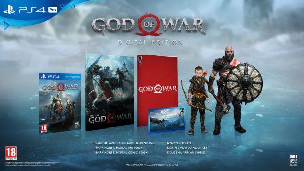 La speciale edizione digitale di God of War per PlayStation 4