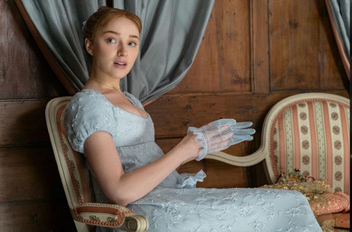 Phoebe Dynevor in Bridgerton