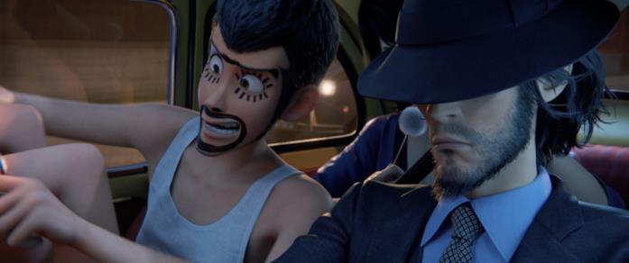 Lupin e Jigen Lupin e Jiken a bordo del maggiolone