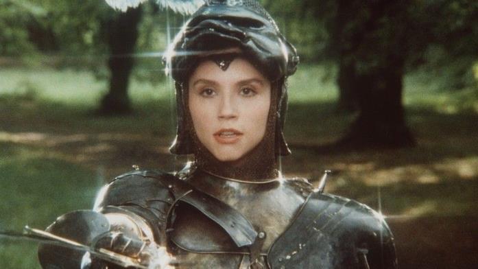 Fantaghirò nei panni del Conte Valdoca Alessandra Martines come cavaliere in Fantaghirò