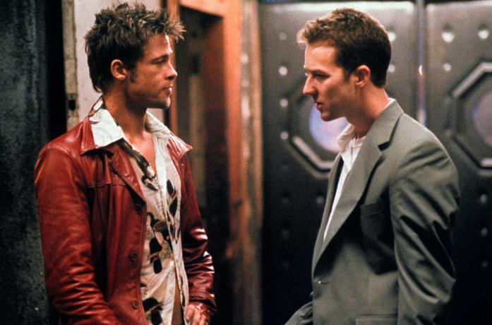 Edward Norton e Brad Pitt in Fight Club