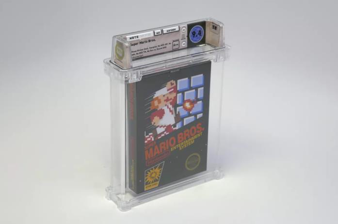 La copia mint condictions di Super Mario Bros. per NES