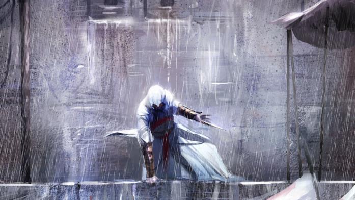 Un artwork del mitico Altair da Assassin's Creed