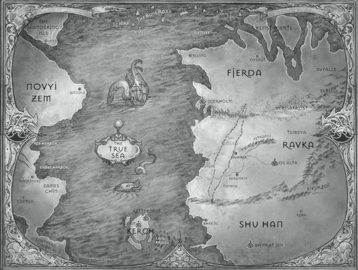 La mappa del Grishaverse I territori del Grishaverse