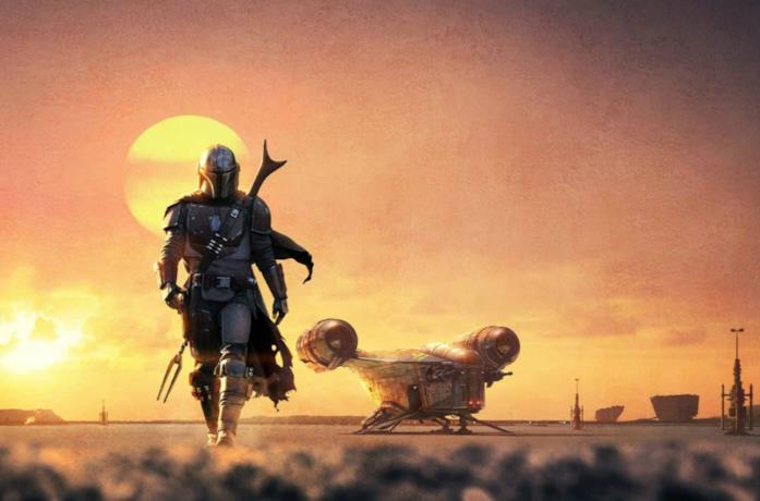 Il mandaloriano nel poster ufficiale di The Mandalorian