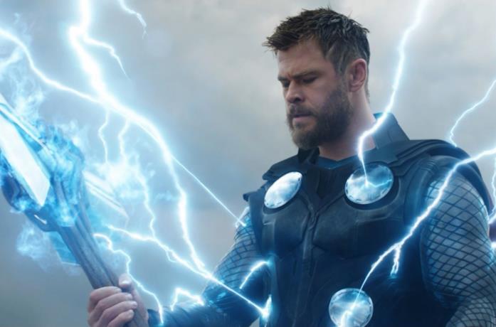 Chris Hemsworth in una scena del film Avengers: Endgame