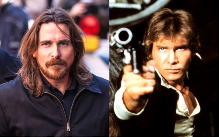 Christian Balee Harrison Ford in versione Han Solo