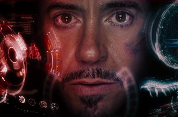 Robert Downey Jr. nei panni di Iron Man
