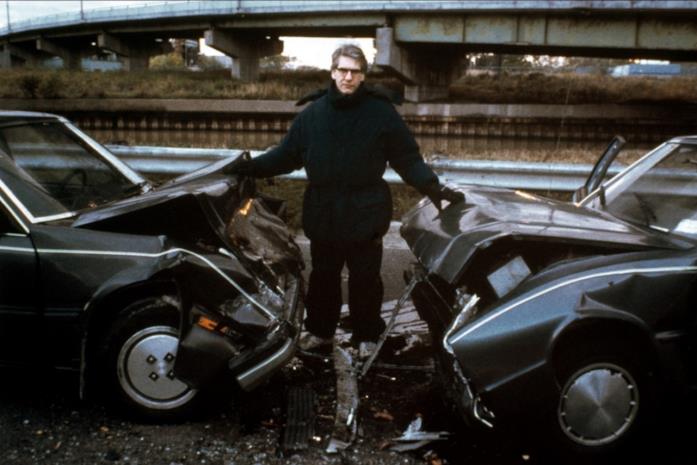 David Cronenberg sul set di Crash Cronenberg dietro le quinte di Crash
