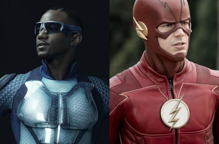 Abisso di The Boys, parodia di Aquaman Primi piani di Jessie Usher e Grant Gustin